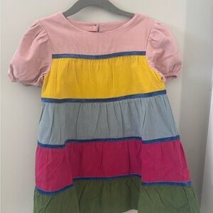 Mini Boden Cord Tiered Twirly Dress